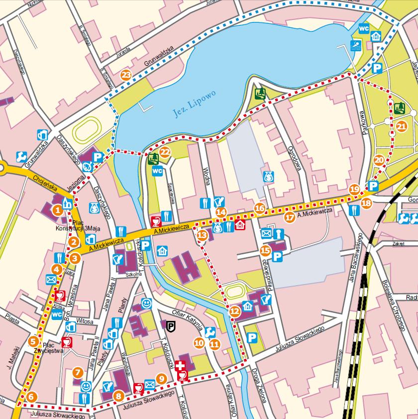 Mapa spaceru