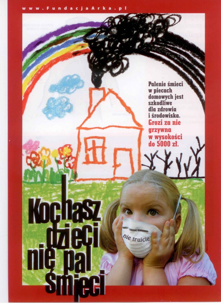 Ulotka Kochasz śmieci nie pal śmieci