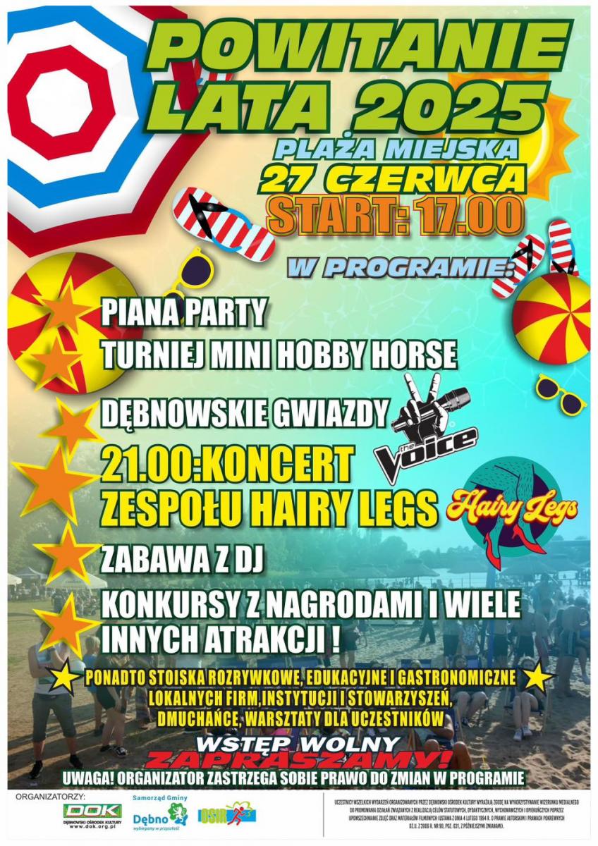 Powiększ plakat: Powitanie lata. Pełna treść w informacji 