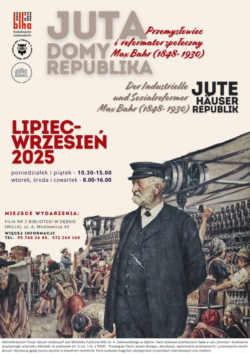 Plakat promujący wystawę. pełna treść w informacji