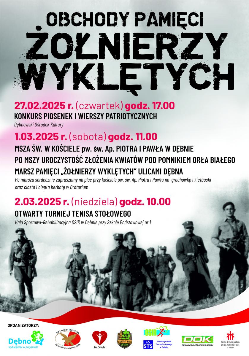 Powiększ plakat informujący o programie obchodów. pełna treść w informacji 