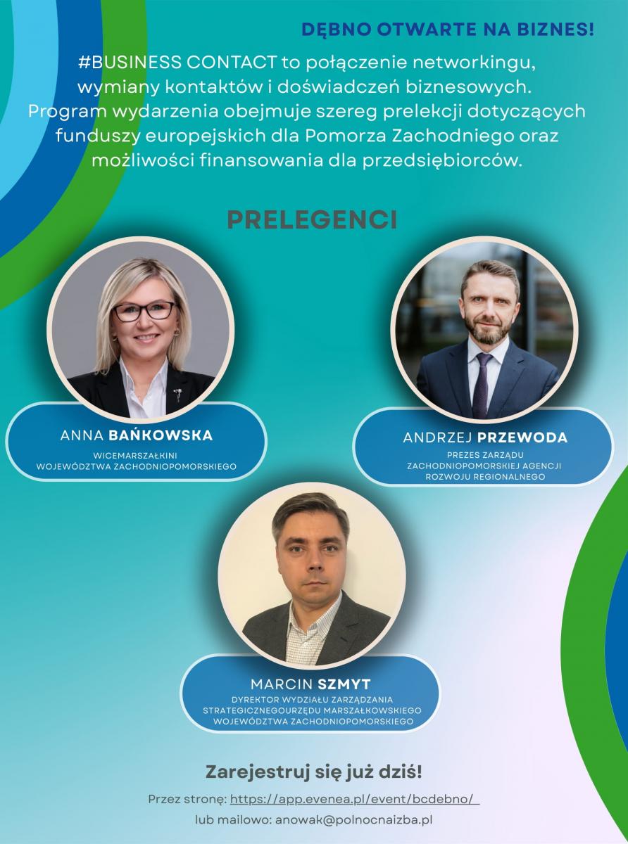 Zaproszenie na spotkanie, grafika. pełna treść w informacji. Zdjęcia prelegentów