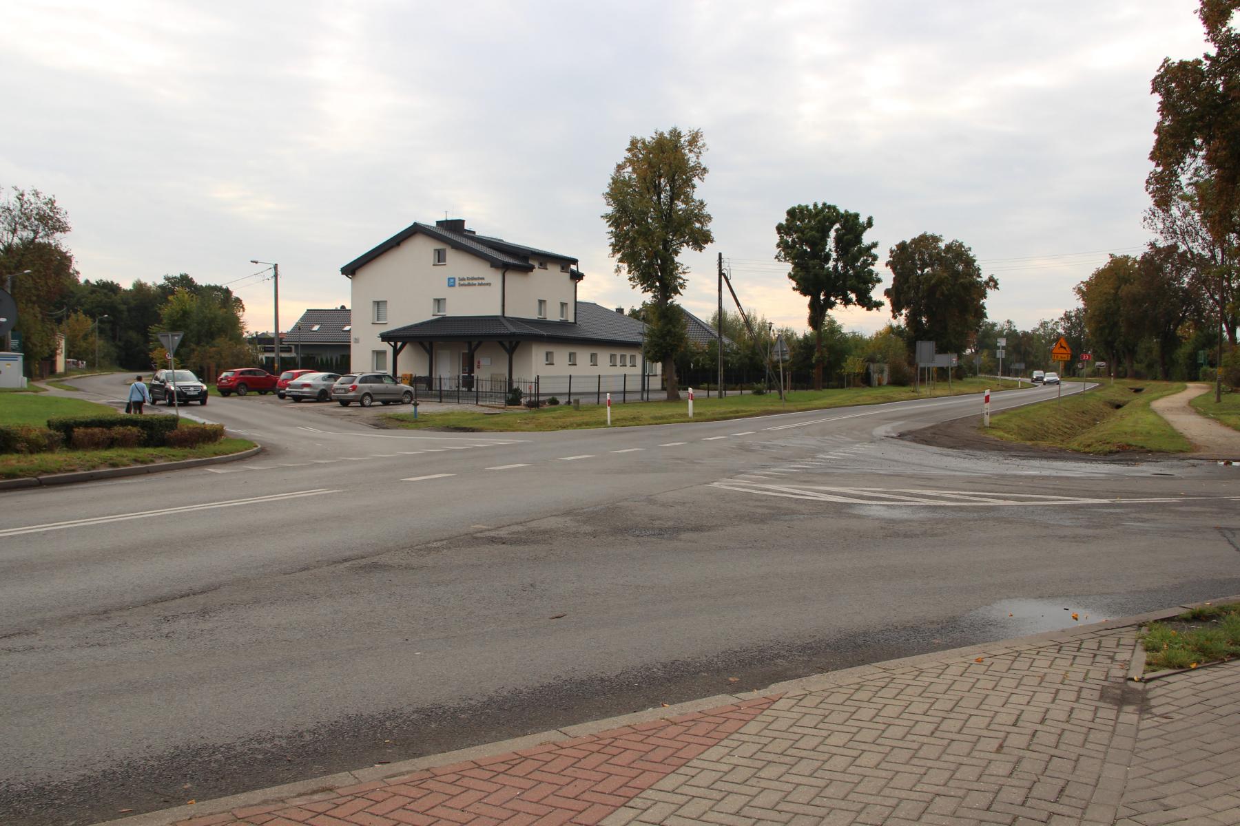 Skrzyżowanie, na którym wybudowane zostanie rondo 