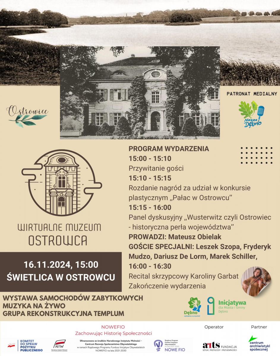 Plakat promujący wydarzenie. Pełna treść w informacji. 