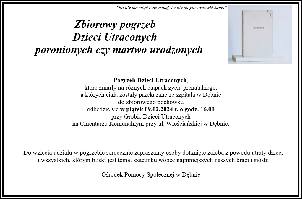 Nekrolog. Pełna treść w informacji