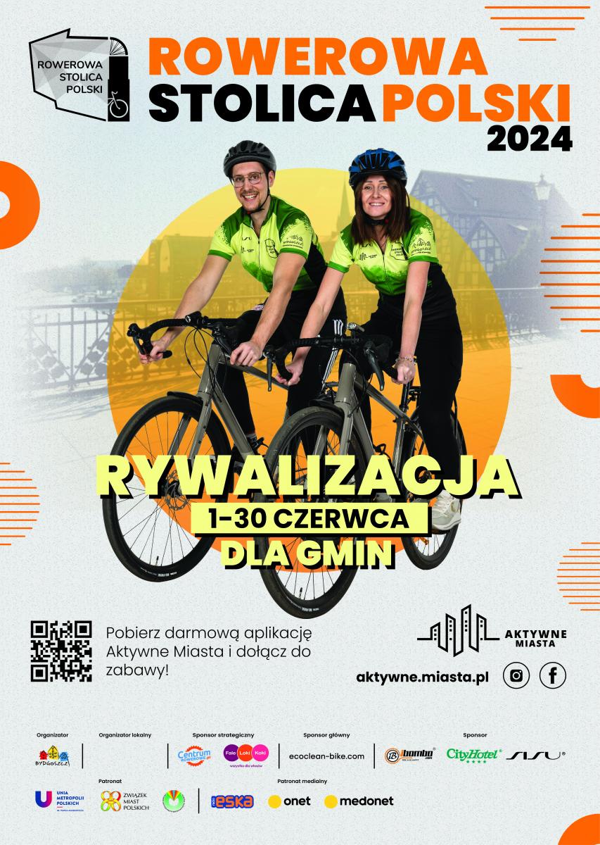 Plakat Rowerowa stolica Polski. pelna treść w informacji 