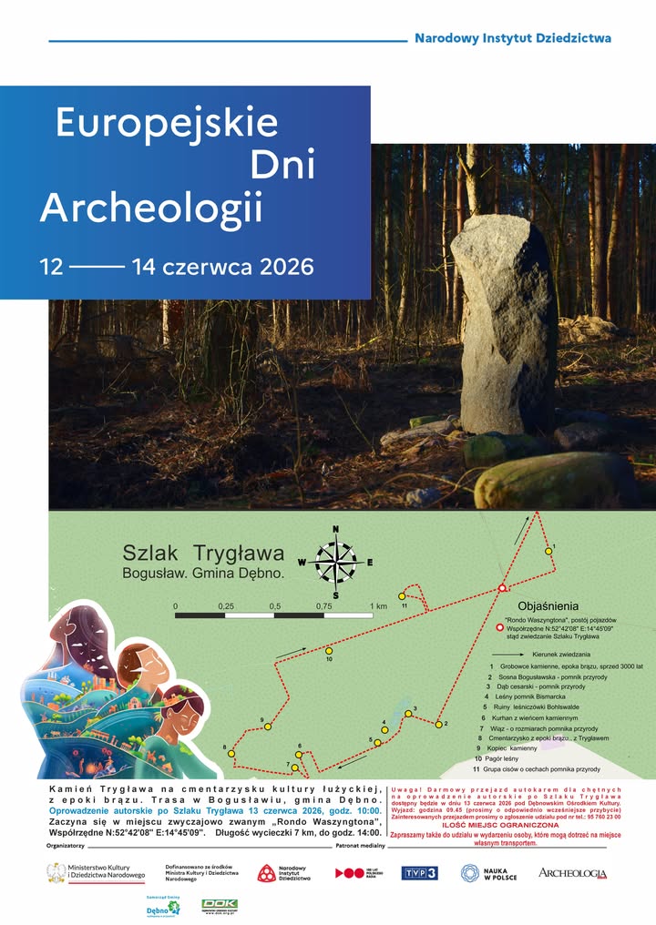 Mapa z trasą i zdjęcie Kamienia
