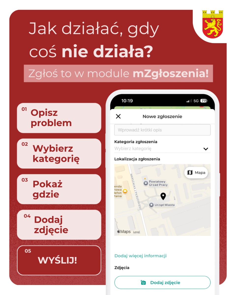 Grafika mZgłoszenia. Pełna treść w informacji 