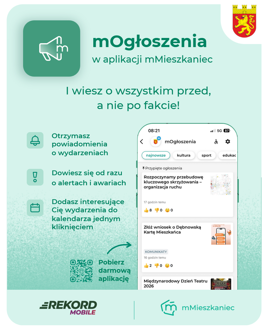 Grafika mOgłoszenia, pełna treść w informacji 