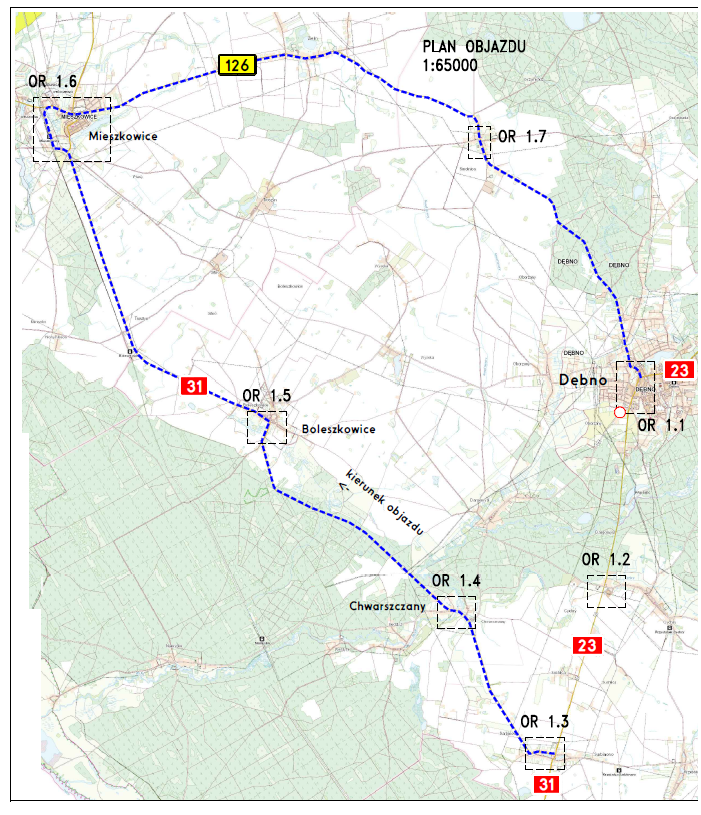 Objazd dla pojazd&oacute;w ciężarowych