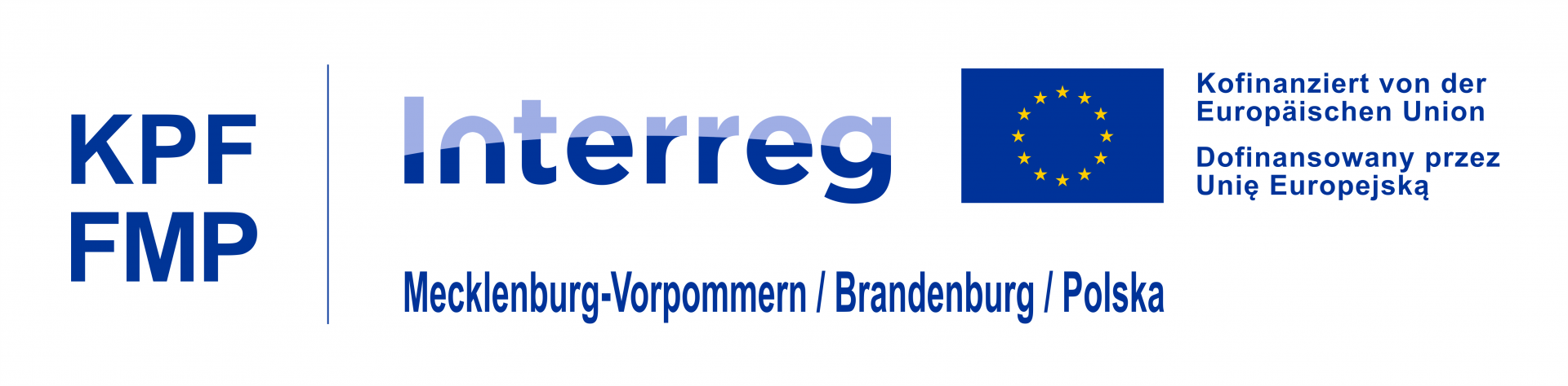 Logo Interreg , flaga UE, Dofinansowane przez Unię Europejską