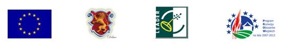 Logo Unia Europejska, herb Gminy Dębno, Lider Pojezierza, PROW