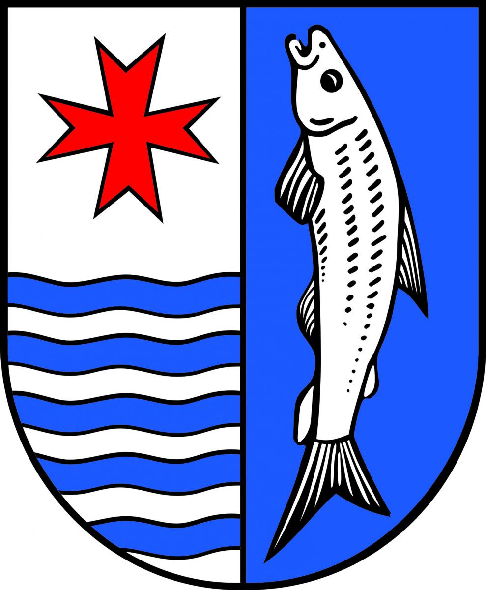 herb powiatu mysliborskiego.